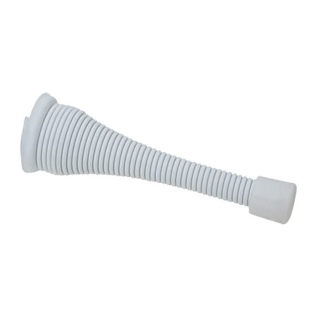 National Hardware National Hardware Steel w/Rubber Tip White Spring Door Stop Mounts to wall N265-256